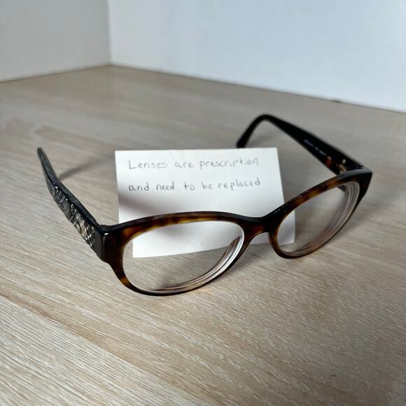 Versace Mod 3195 879 Eyeglasses Tortoise Shell READ Frames 54-17-140 Italy - Picture 1 of 12